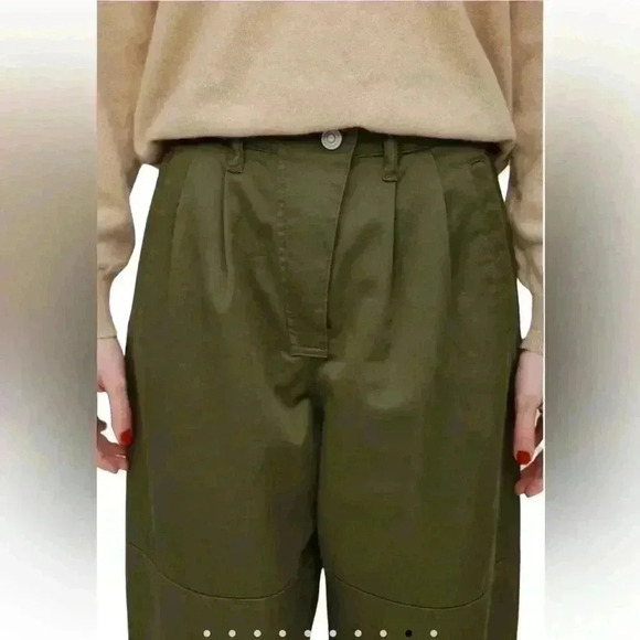 NWT Moussy Vintage Womens Fraser Drawstring Hem Utility Khaki Cargo Pants Size S - Picture 9 of 16
